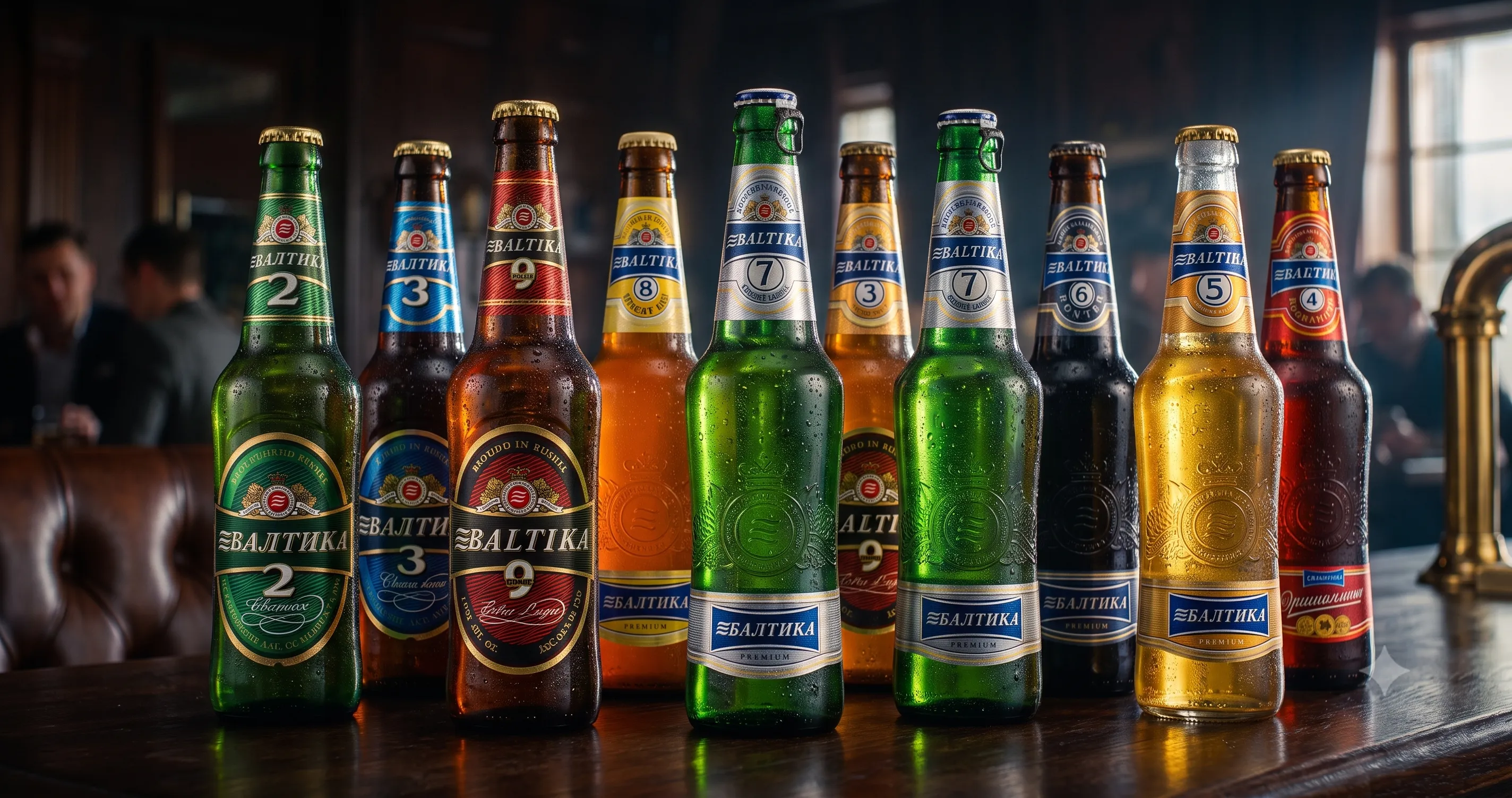 Baltika bottle line-up
